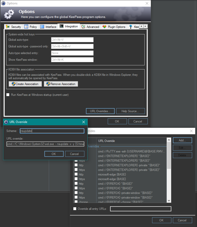 url override